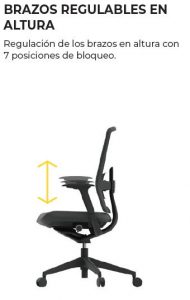 brazos regulables altura